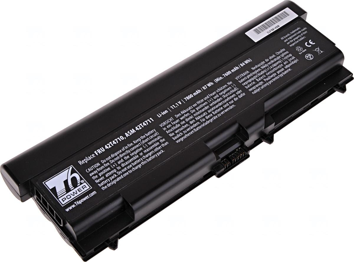 Fotografia produktu: Batéria T6 Power pre Lenovo ThinkPad T410, T420, T510, T520, L410, L420, L510, 7800mAh, 87Wh, 9cell