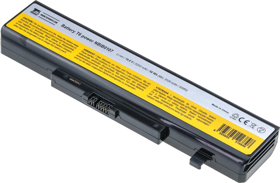 Fotografia produktu: Batéria T6 Power Lenovo IdeaPad B480, B580, G480, B590, Z480, V480, Edge E530, 5200mAh, 56Wh, 6cell