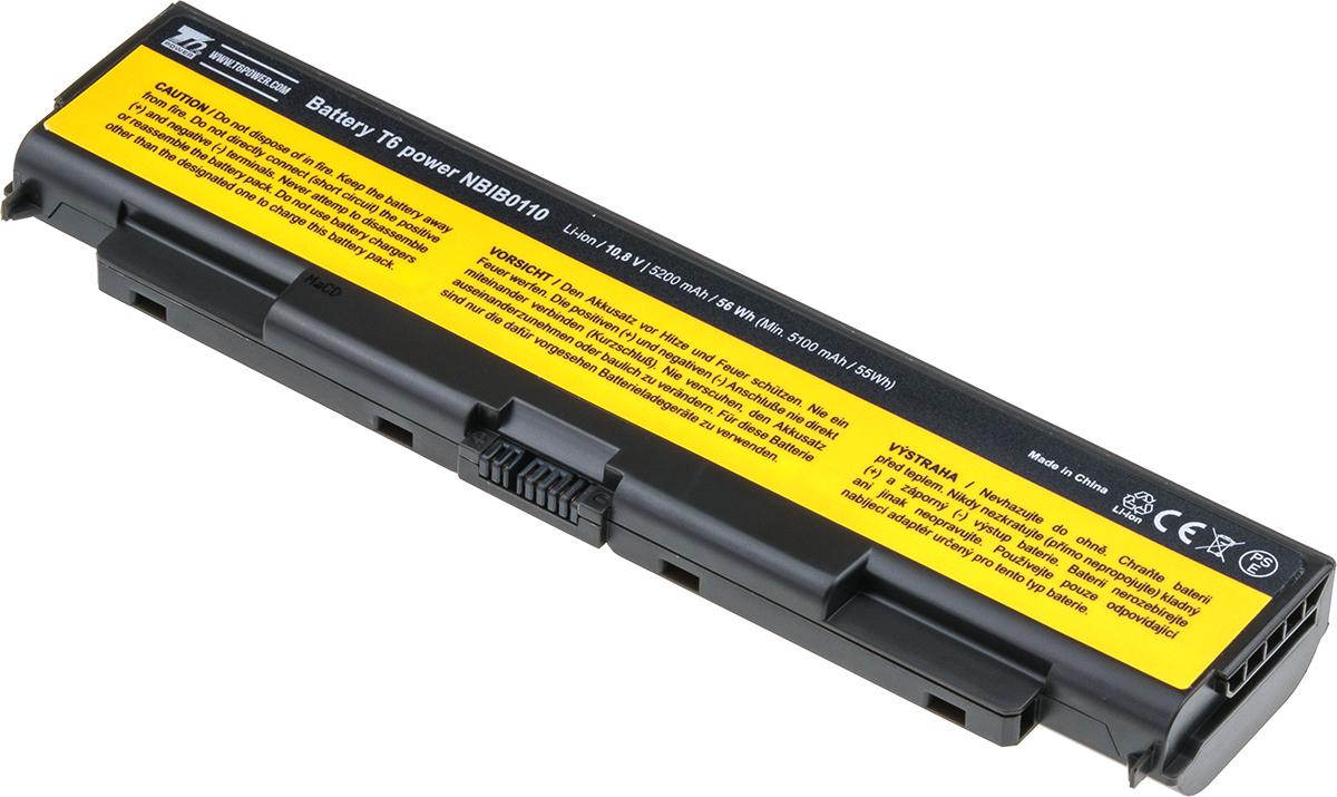 Fotografia produktu: Batéria T6 Power Lenovo ThinkPad T440p, T540p, W540, L440, L540 séria, 5200mAh, 56Wh, 6cell
