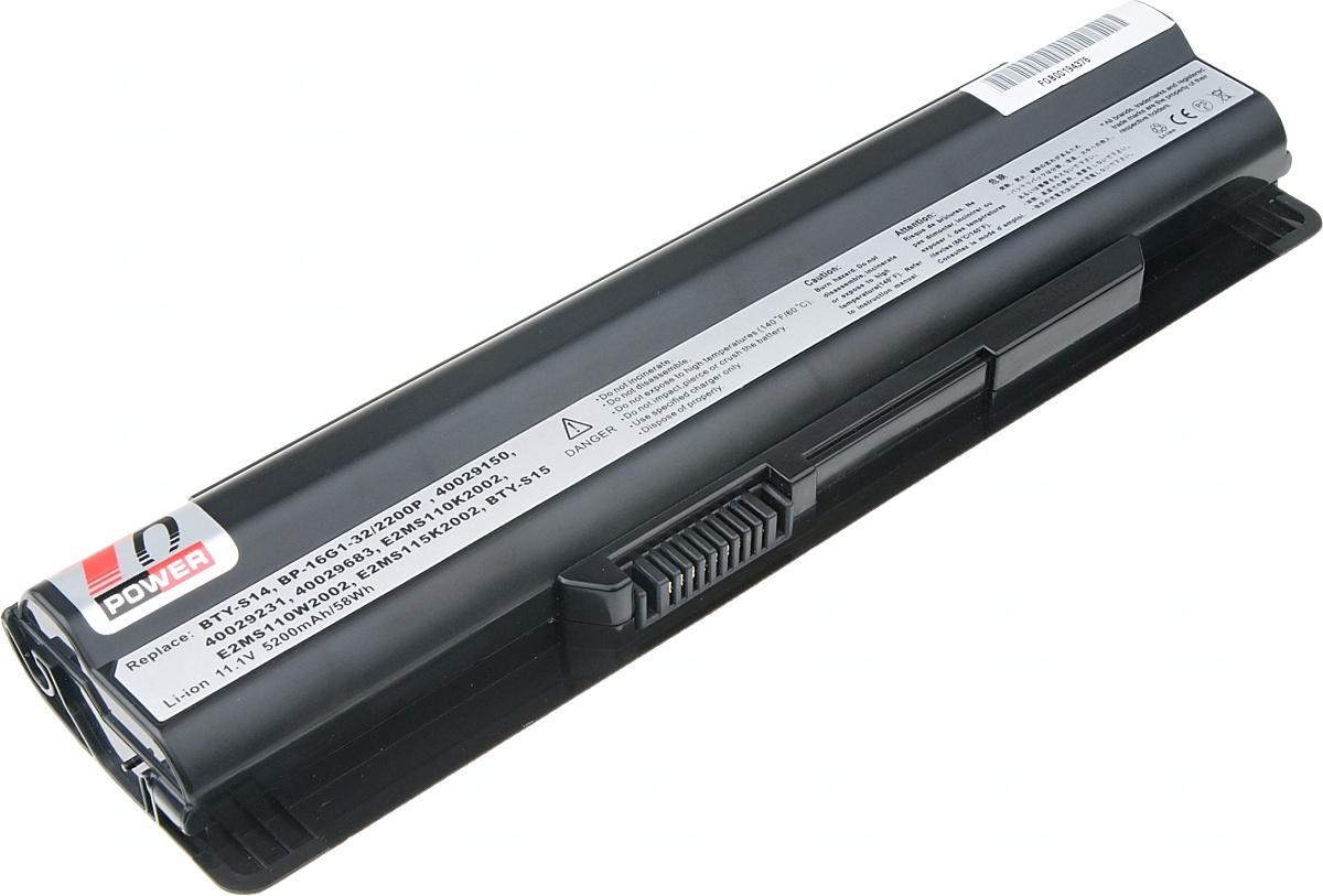Fotografia produktu: Batéria T6 Power MSI CX650, FR610, FR620, FR700, FX400, FX600, FX610, FX700, 5200mAh, 58Wh, 6cell