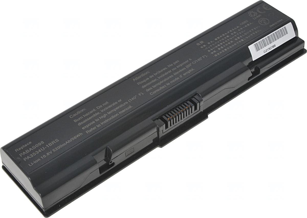 Fotografia produktu: Batéria T6 Power pre Toshiba Satellite A200, A300, A500, L200, L300, L450, 5200mAh, 56Wh, 6cell