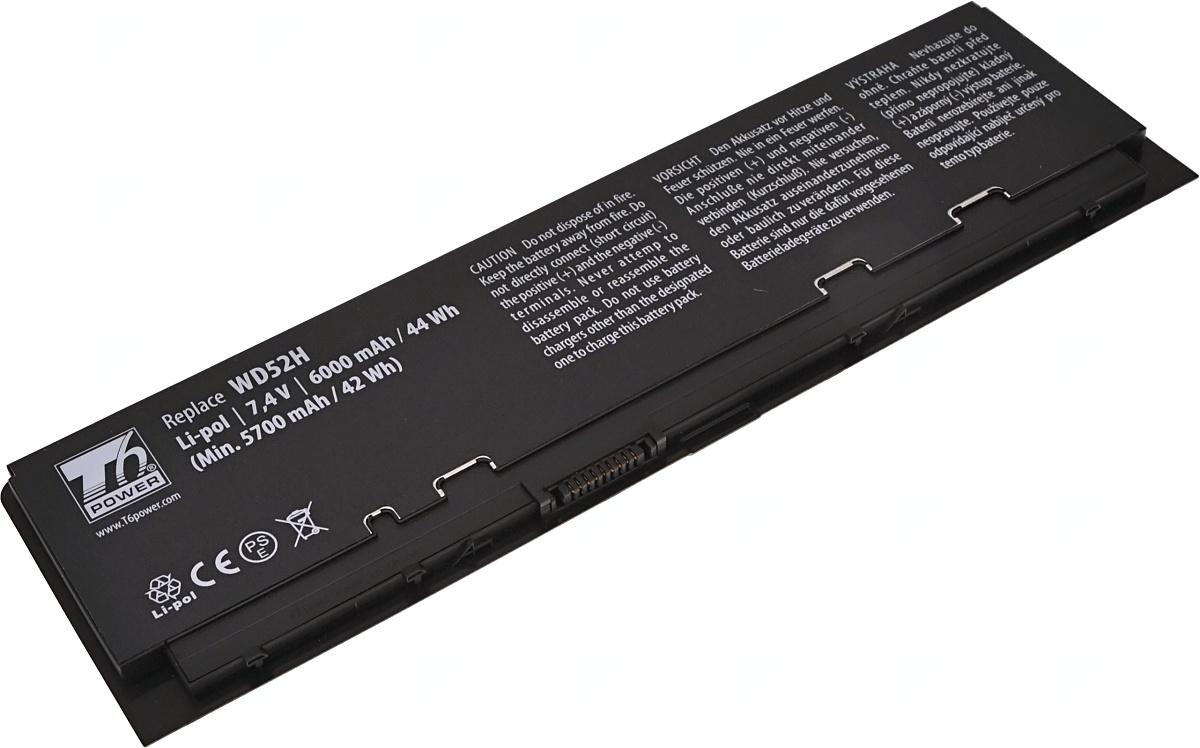 Fotografia produktu: Batéria T6 Power pre Dell Latitude E7240, E7250, 6000mAh, 44Wh, 4cell, Li-pol