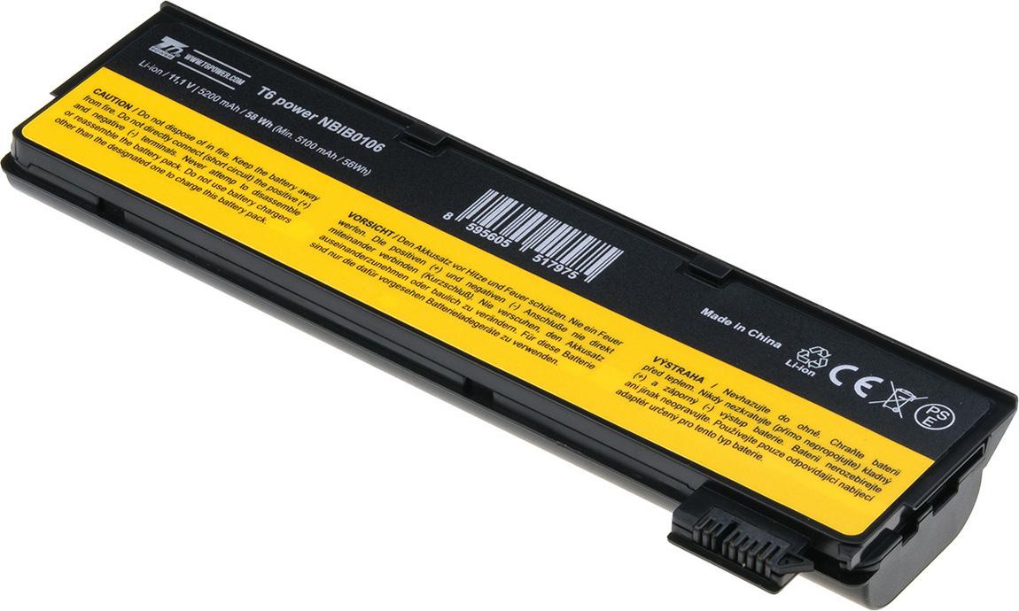 Fotografia produktu: Batéria T6 Power Lenovo ThinkPad T440, T450, T550, L450, T440, X240, 68+, 5200mAh, 58Wh, 6cell