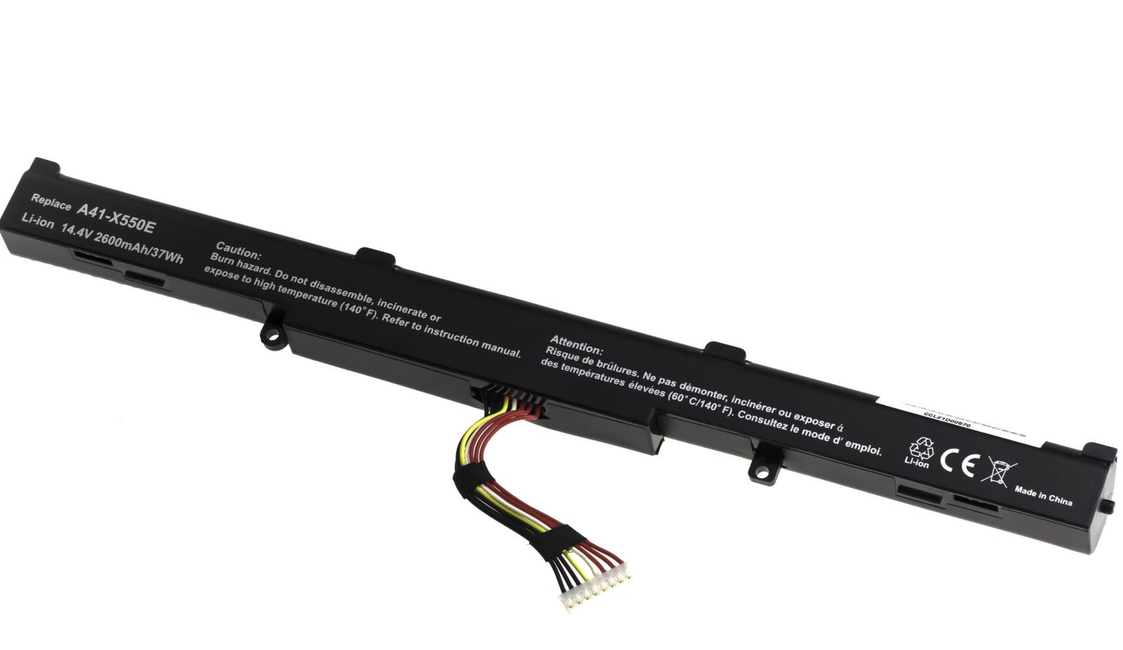 Fotografia produktu: Batéria T6 Power pre Asus X450J, X550Z, X750J, X751L, X751LA, X751MA, 2600mAh, 37Wh, 4cell, Li-ion
