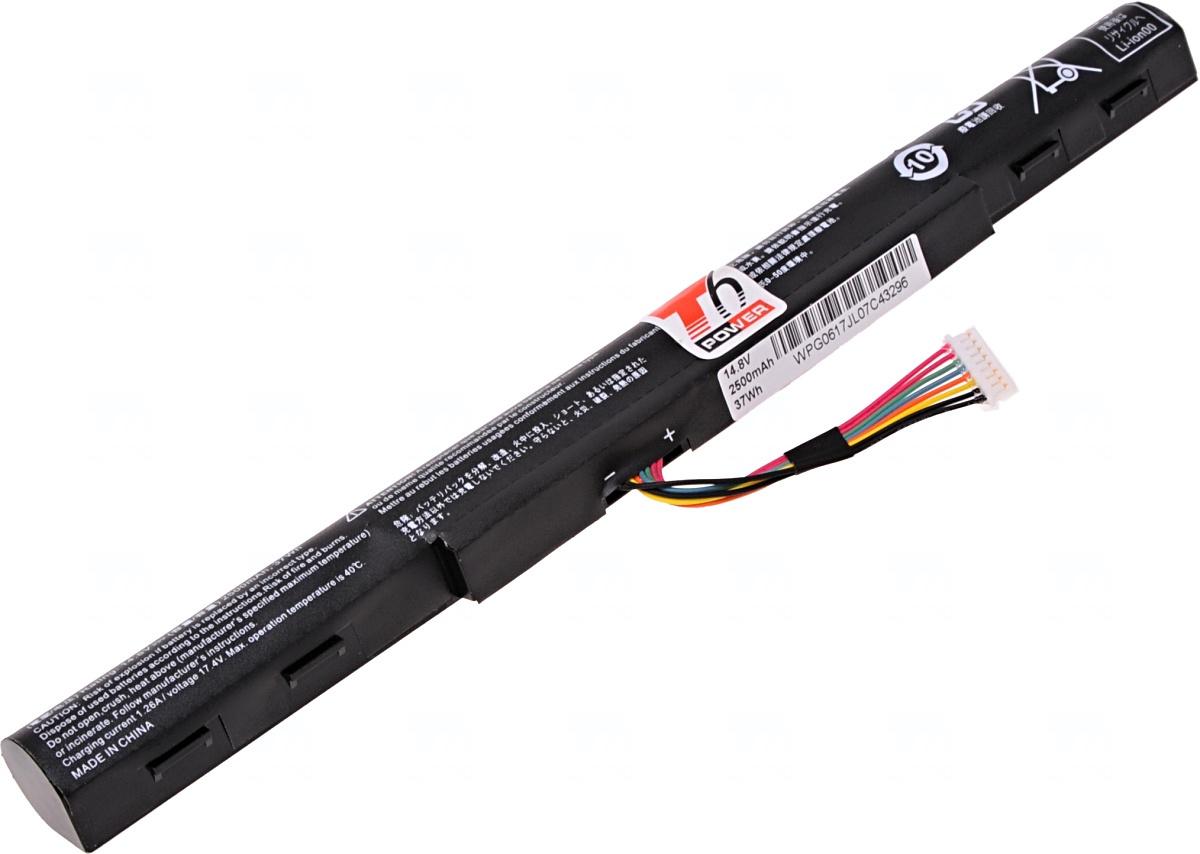 Fotografia produktu: Batéria T6 Power Acer Aspire E5-422, E5-522, E5-722, V3-572, TravelMate P248-M, 4cell, 2500mAh, 37Wh