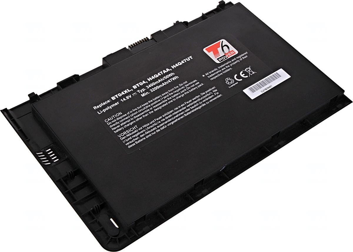 Fotografia produktu: Batéria T6 Power pre HP EliteBook 9470m, EliteBook Folio 9470m, 3400mAh, 50Wh, 4cell, Li-pol