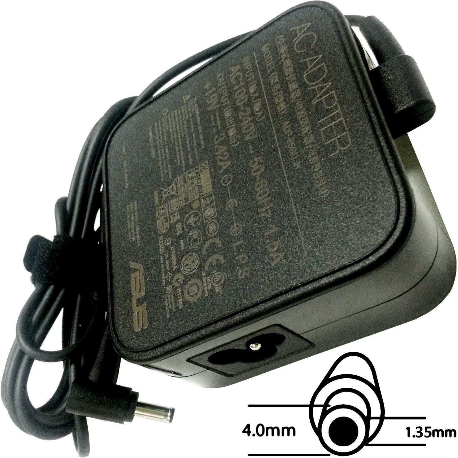 Fotografia produktu: Asus origi. adaptér 65W19V(WM)BK 4PHI s EU plugom (B0A001-00046500_EU)