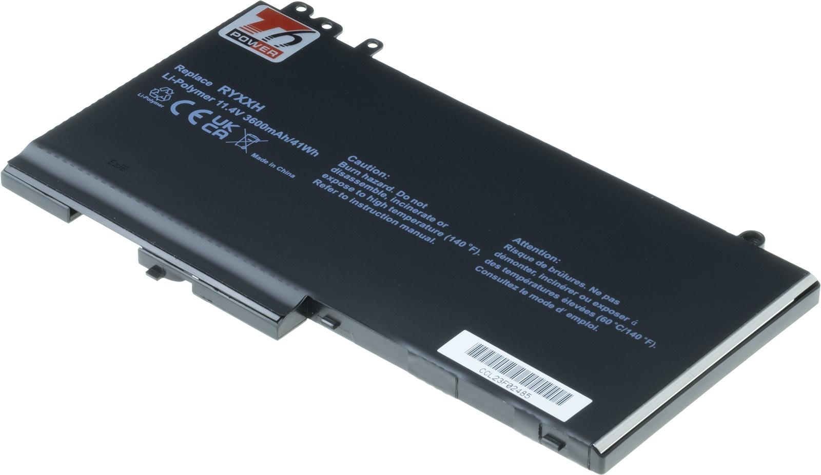 Fotografia produktu: Batéria T6 Power pre Dell Latitude E5450, E5550, E5250, 3150, 3160, 3600mAh, 41Wh, 3cell, Li-pol