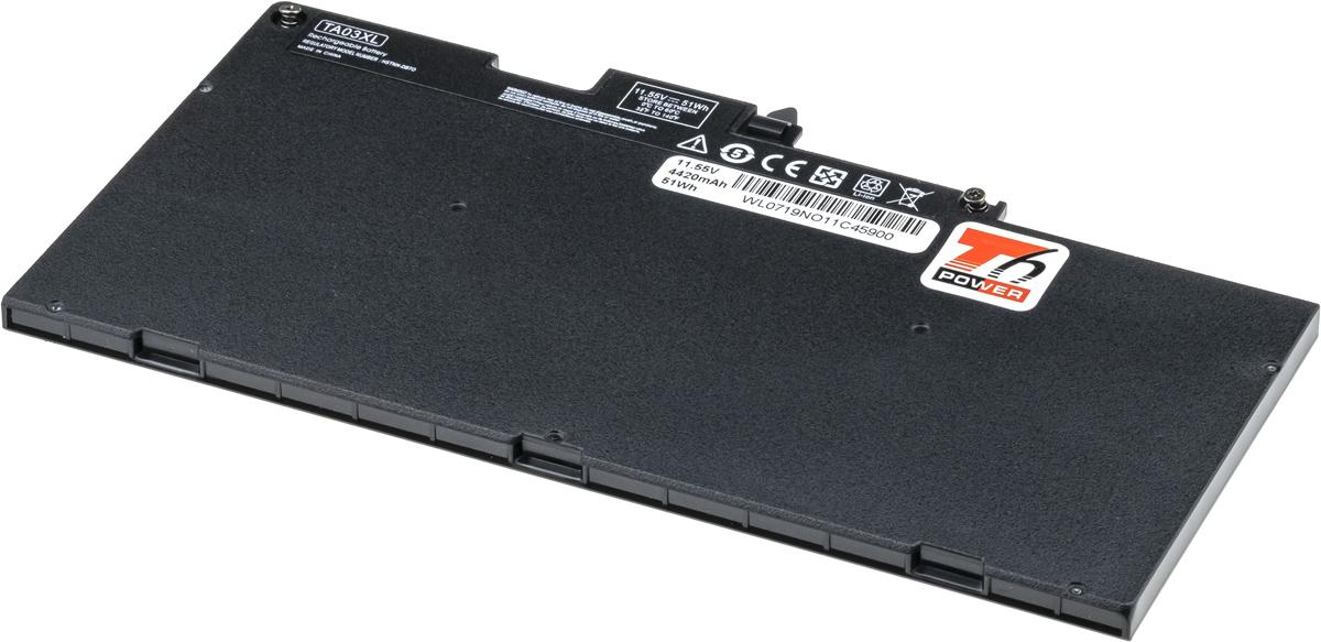 Fotografia produktu: Batéria T6 Power pre HP EliteBook 745 G4, 755 G4, 840 G4, 848 G4, 850 G4, 4420mAh, 51Wh, 3cell