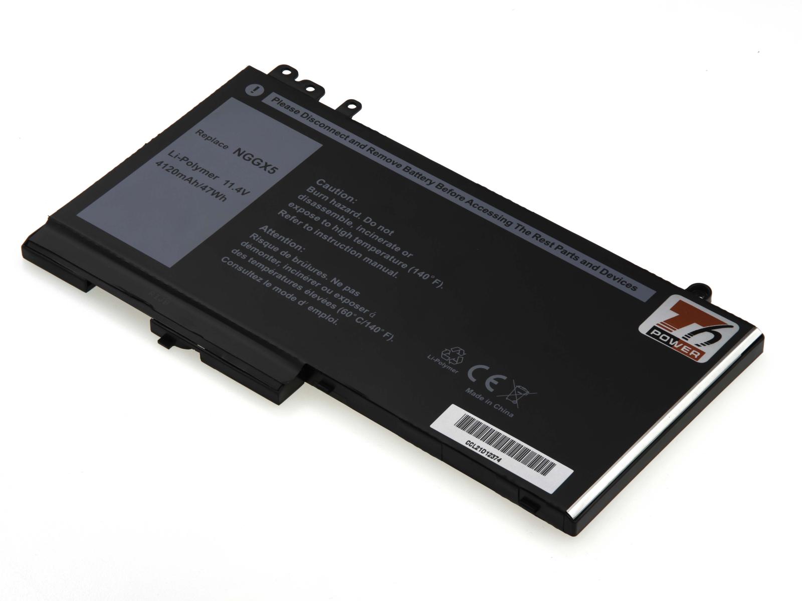 Fotografia produktu: Batéria T6 Power pre Dell Latitude E5270, E5470, 4120mAh, 47Wh, 3cell, Li-pol
