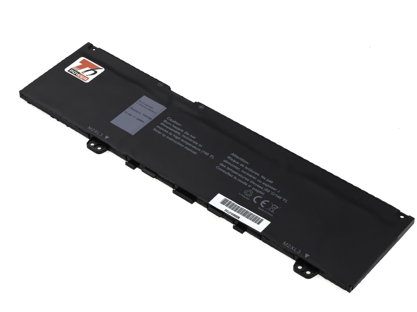 Fotografia produktu: Batéria T6 Power pre Dell Insprion 13 5370, 7370, 7373, Vostro 5370, 3330mAh, 38Wh, 3cell, Li-pol