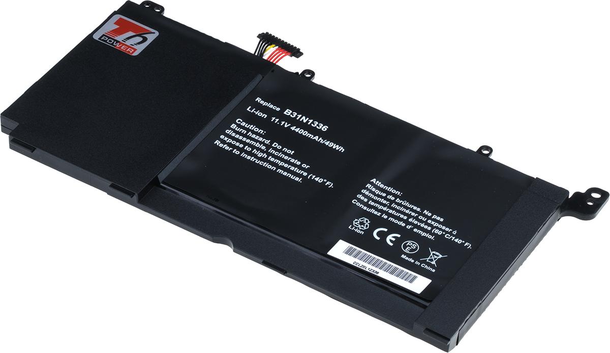 Fotografia produktu: Batéria T6 Power pre Asus VivoBook S551L, R551L, K551L, V551L séria, 4400mAh, 49Wh, 3cell, Li-pol