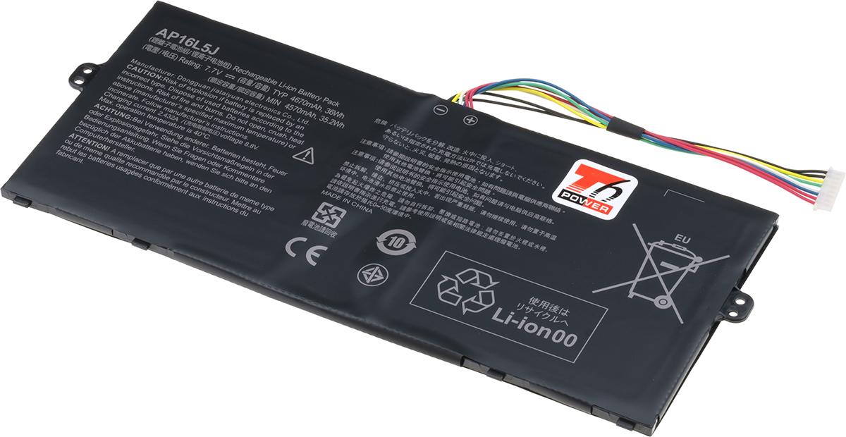 Fotografia produktu: Batéria T6 Power Acer Switch SW312-31, Swift SF514-52T, Spin SP111-32N, 4670mAh, 36Wh, 2cell, Li-pol
