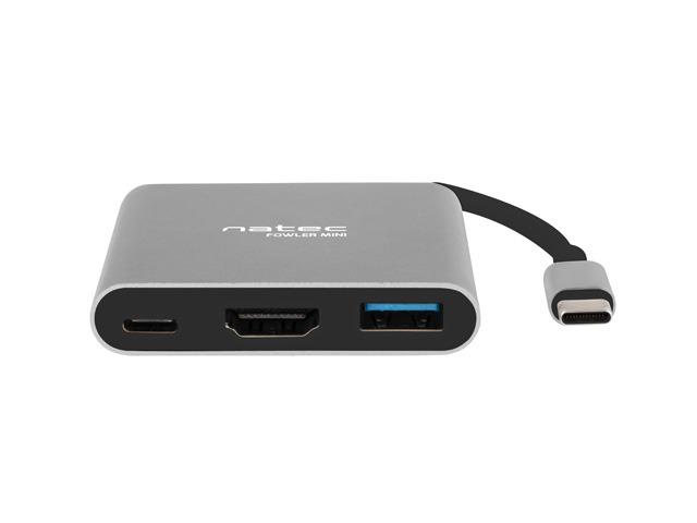 Fotografia produktu: Natec multiport adaptér Fowler MINI USB-C PD, USB 3.0, HDMI 4K