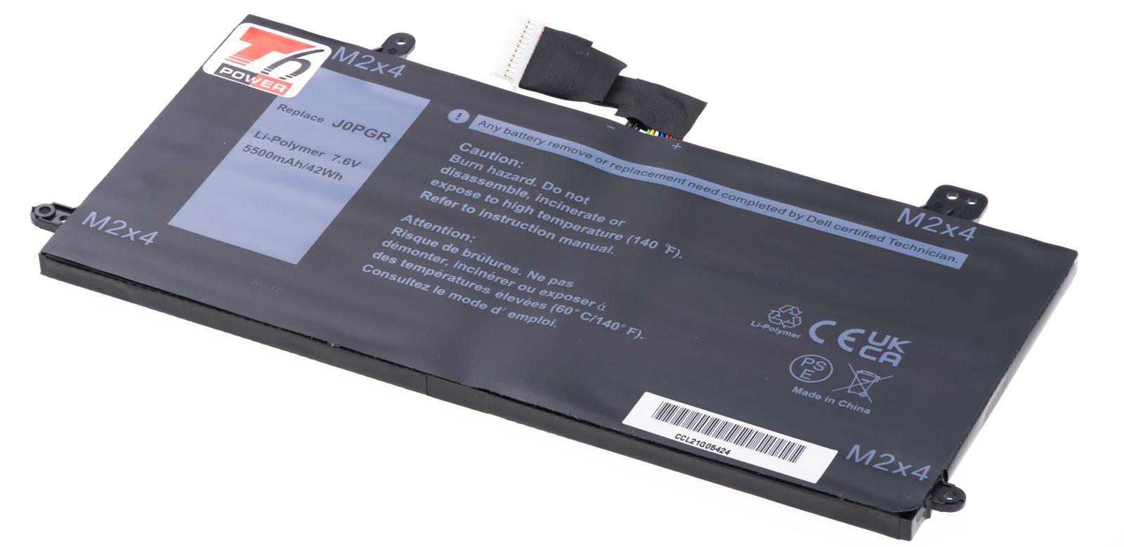 Fotografia produktu: Batéria T6 Power Dell Latitude 12 5285, 5290 2in1, 5500mAh, 42Wh, 4cell, Li-pol