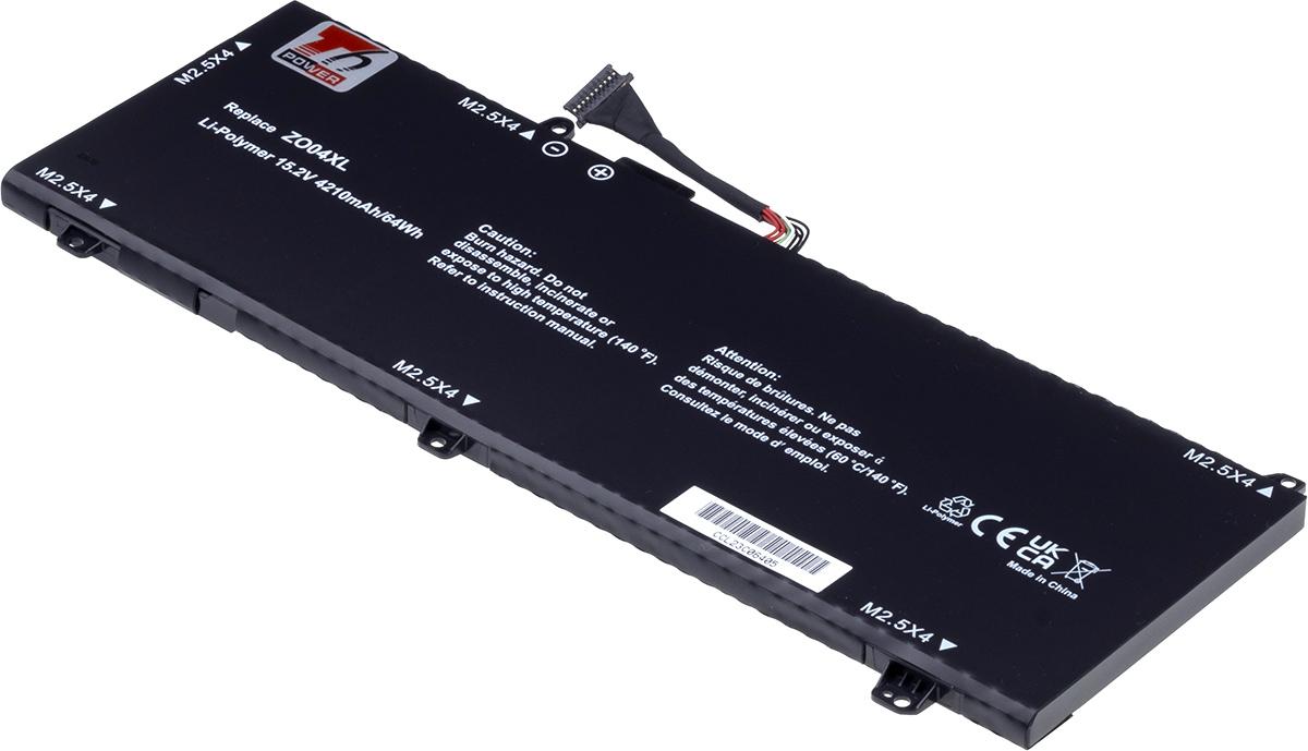 Fotografia produktu: Batéria T6 Power HP ZBook Studio G3, ZBook Studio G4, 4210mAh, 64Wh, 4cell, Li-pol