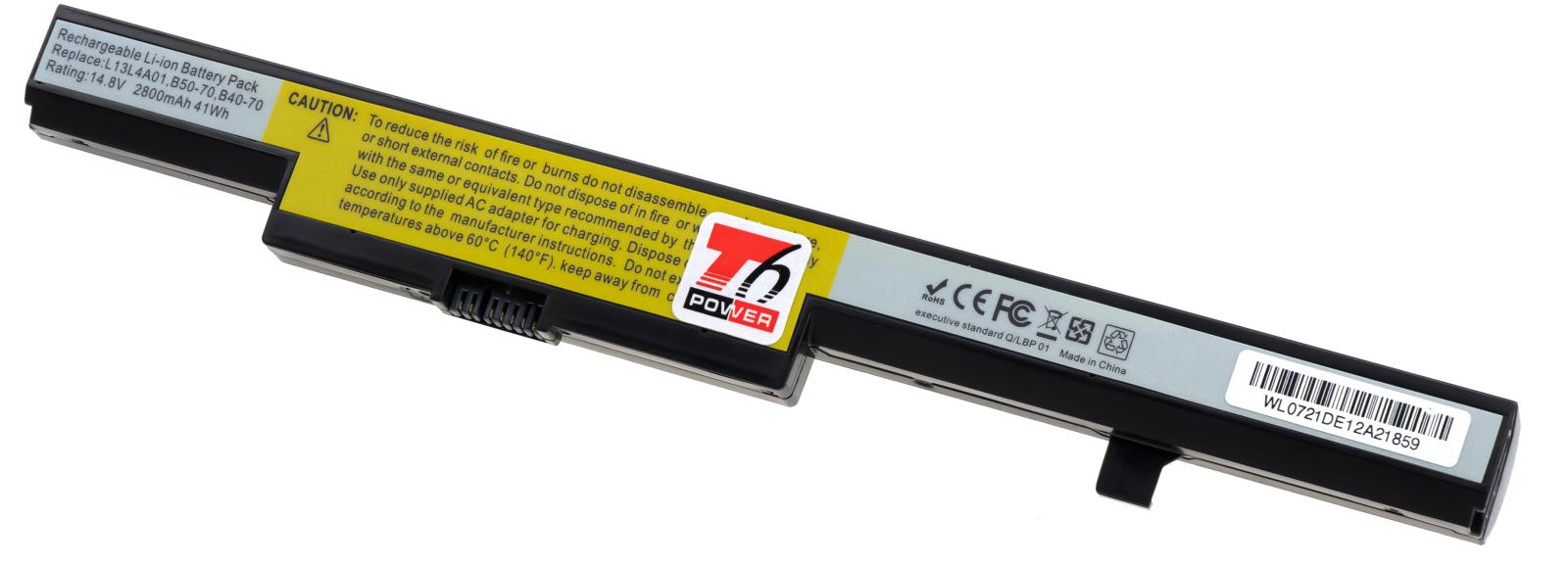 Fotografia produktu: Batéria T6 Power pre Lenovo B40-30, B40-70, B50-30, N40-30, N50-30, E50-80, 2600mAh, 38Wh, 4cell