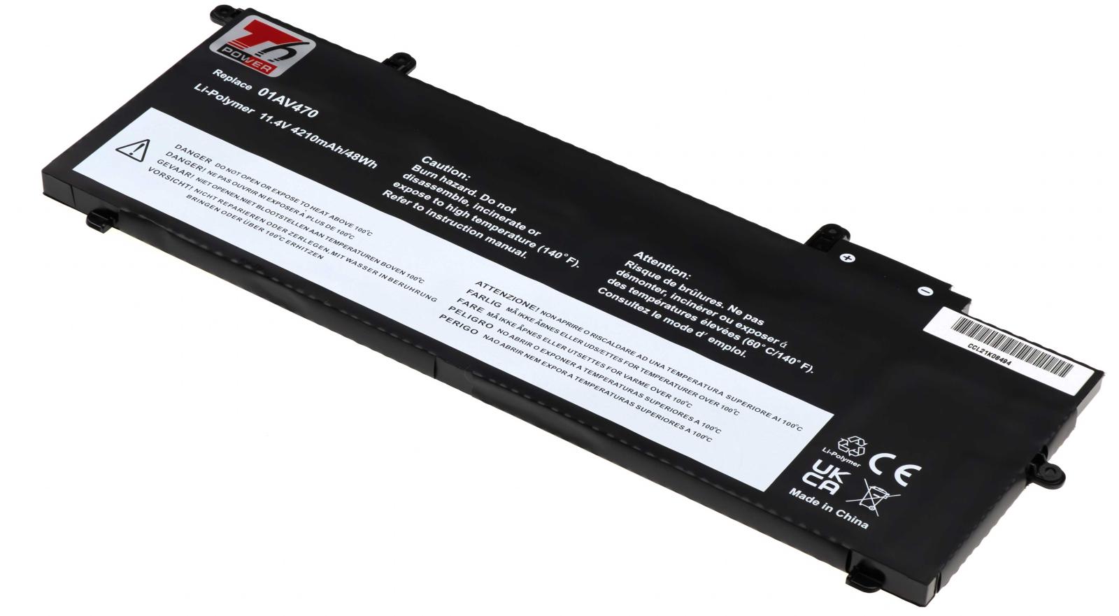 Fotografia produktu: Batéria T6 Power pre Lenovo ThinkPad X280, ThinkPad A285, 4210mAh, 48Wh, 6cell, Li-Pol