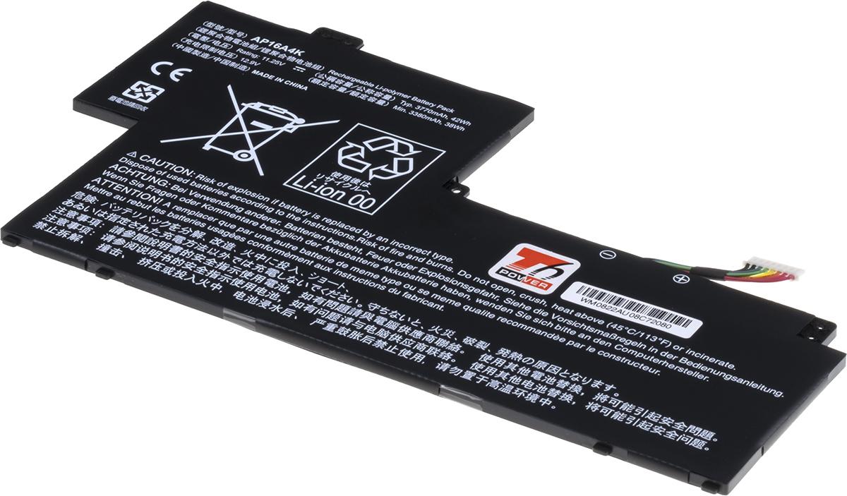 Fotografia produktu: Batéria T6 Power Acer Swift 1 SF113-31, Aspire One AO1-132, 3770mAh, 42Wh, 3cell, Li-pol