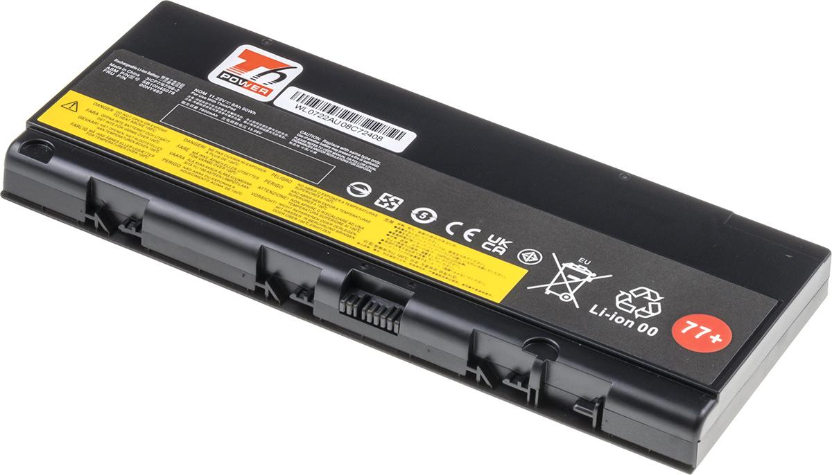 Fotografia produktu: Batéria T6 Power pre Lenovo ThinkPad P50, ThinkPad P51, 8000mAh, 90Wh, 6cell
