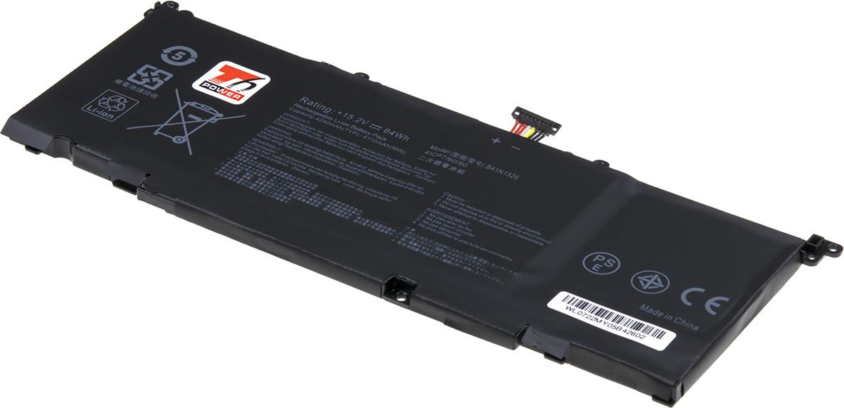 Fotografia produktu: Batéria T6 Power Asus FX502VD TUF, FX502VE, ROG GL502VM, GL502VT, 4240mAh, 64Wh, 4cell, Li-pol