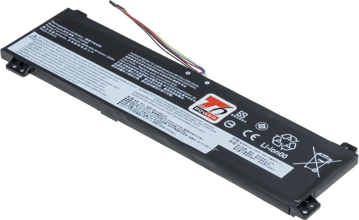 Fotografia produktu: Batéria T6 Power pre Lenovo V130-15IKB, V330-15ISK, V330-15IKB, int., 4030mAh, 30Wh, 2cell, Li-poly