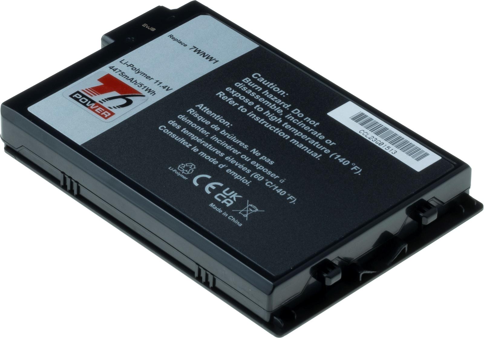 Fotografia produktu: Batéria T6 Power Dell Latitude 5420, 5424, 7424 Rugged, 4475mAh, 51Wh, 3cell, Li-ion