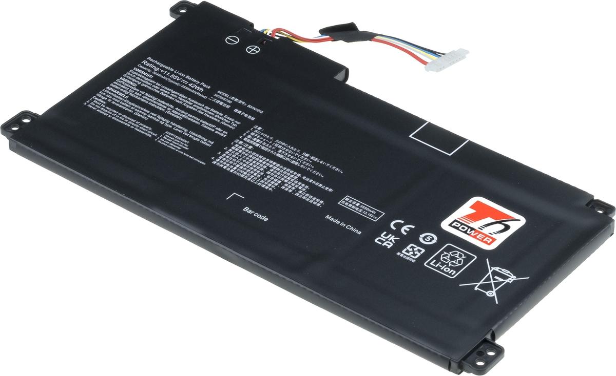 Fotografia produktu: Batéria T6 Power Asus E410MA, E410KA, L410MA, R429MA, 3640mAh, 42Wh, 3cell, Li-pol, with cable