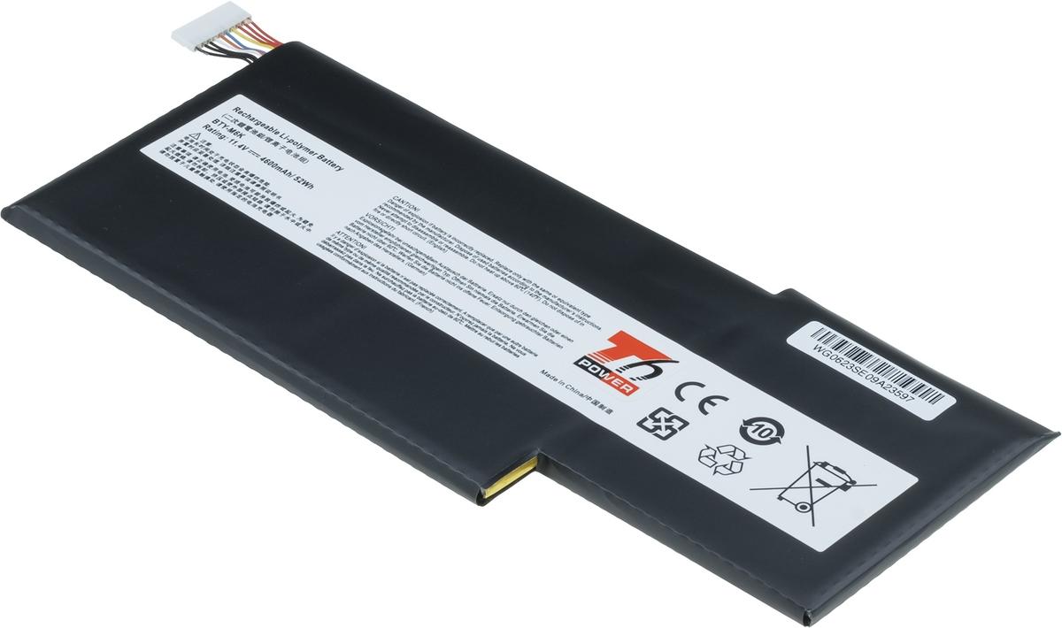 Fotografia produktu: Batéria T6 Power MSI BTY-M6K, 4600mAh, 52Wh, 3cell, Li-pol