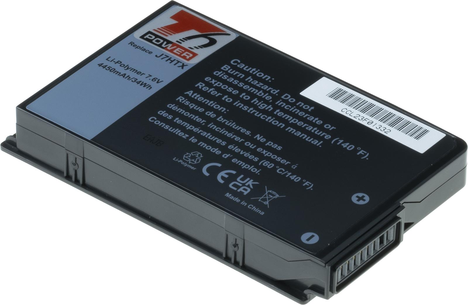 Fotografia produktu: Batéria T6 Power Dell Latitude 12 7202, 7212, 7220 Rugged, 4450mAh, 34Wh, 2cell, Li-ion