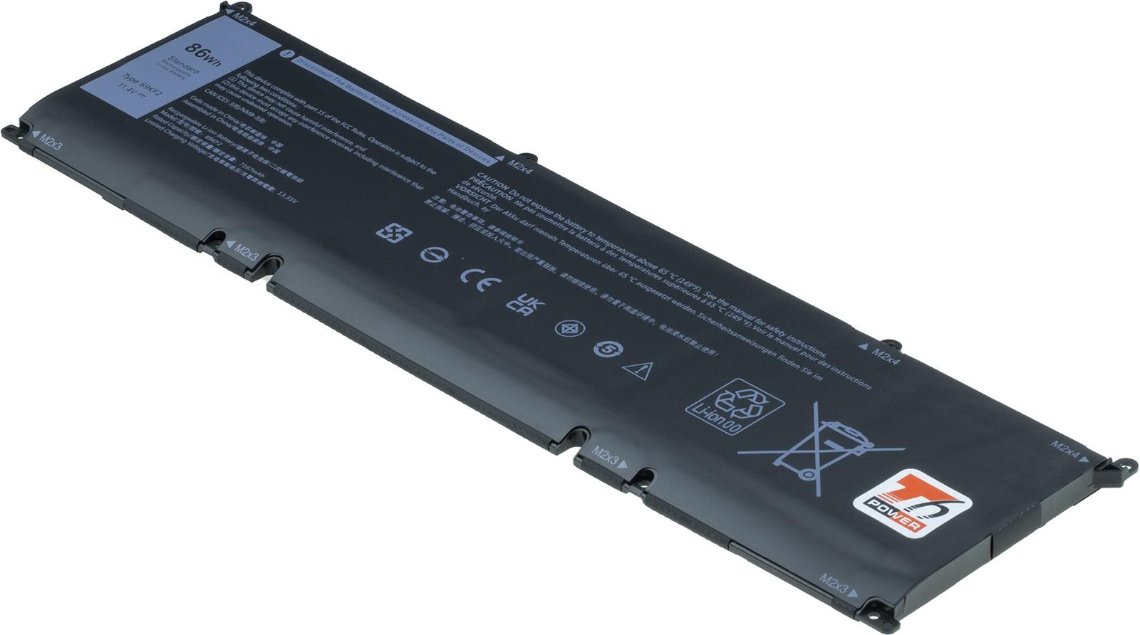 Fotografia produktu: Batéria T6 Power Dell Precision 5550, 5560, XPS 9500, 9510, G5 5515, 7200mAh, 86Wh, 6cell, Li-pol