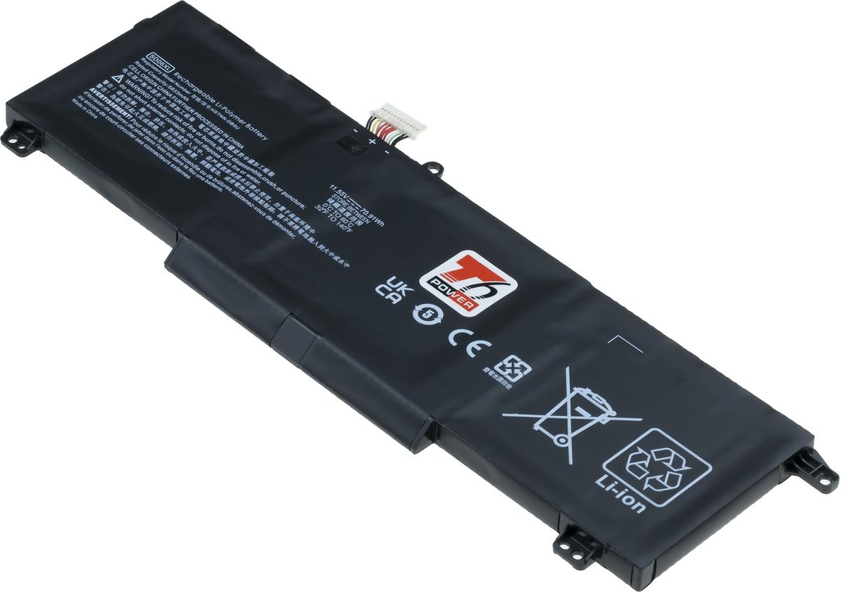 Fotografia produktu: Batéria T6 Power HP Omen 15-en0000, Omen 15-ek0000, 6060mAh, 70Wh, 6cell, Li-poly