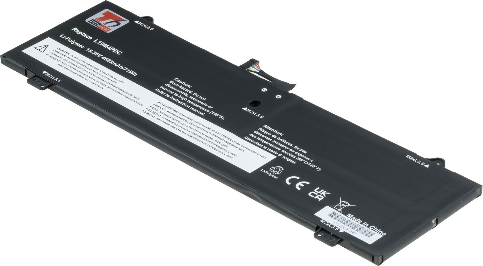 Fotografia produktu: Batéria T6 Power Lenovo Yoga 7-14ITL5, 7-15ITL5, 7-14ACN6, 4623mAh, 71Wh, 4cell, Li-pol