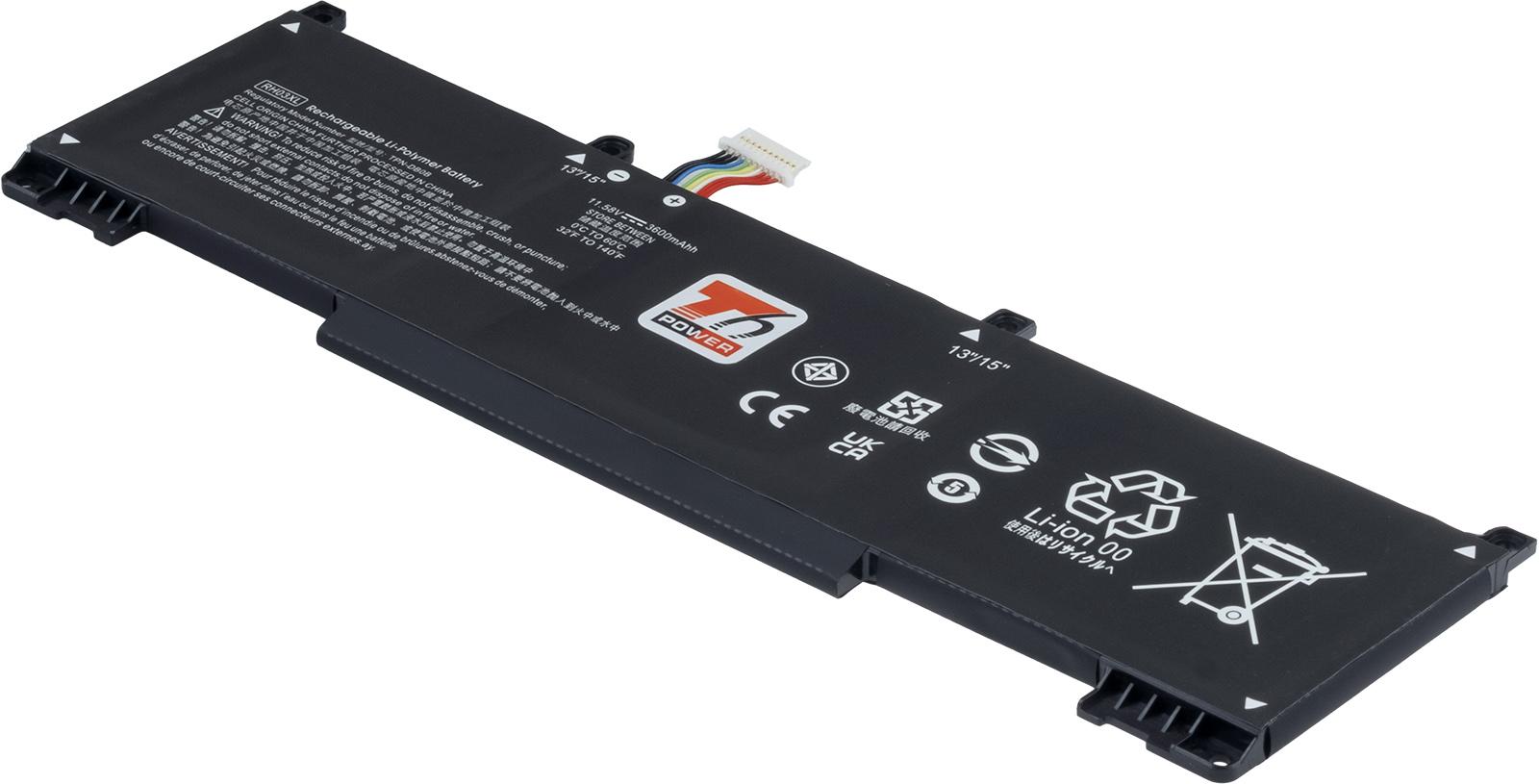 Fotografia produktu: Batéria T6 Power HP EliteBook 630 G9, 640 G9, ProBook 440 G9, 3600mAh, 42Wh, 3cell, Li-pol, short