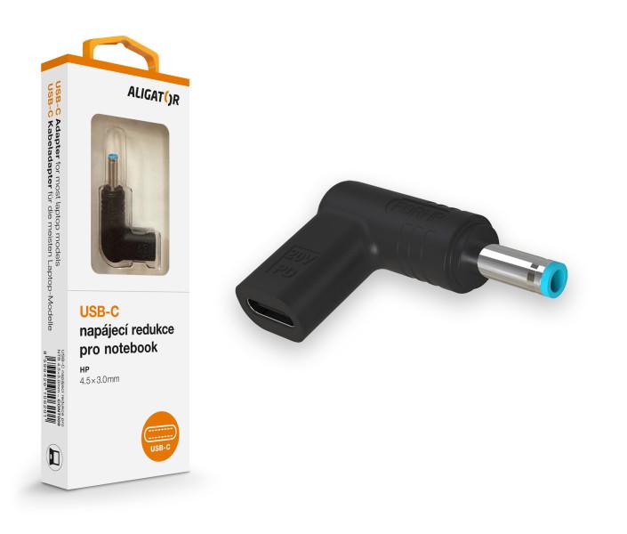 Fotografia produktu: Aligator USB-C napájacia redukcia 4.5*3.0mm pre notebooky HP