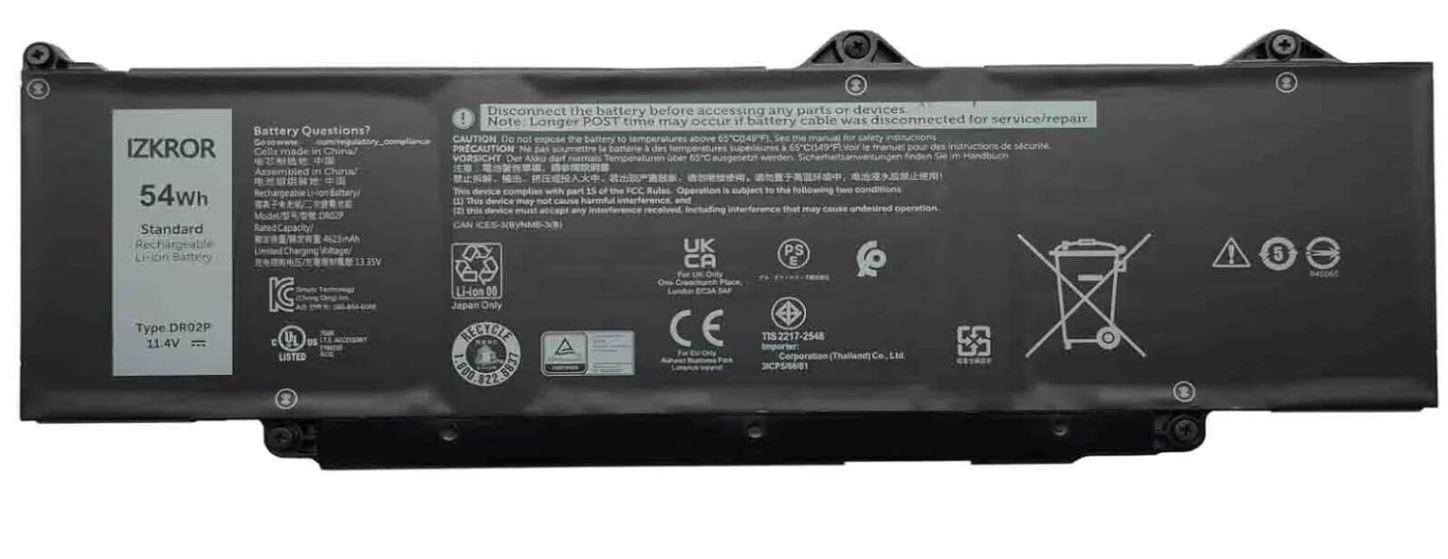 Fotografia produktu: Dell Batéria 3-cell 54W/HR LI-ION pre Latitude 5340,5440,5540, 5450, Precision 3480, 3580