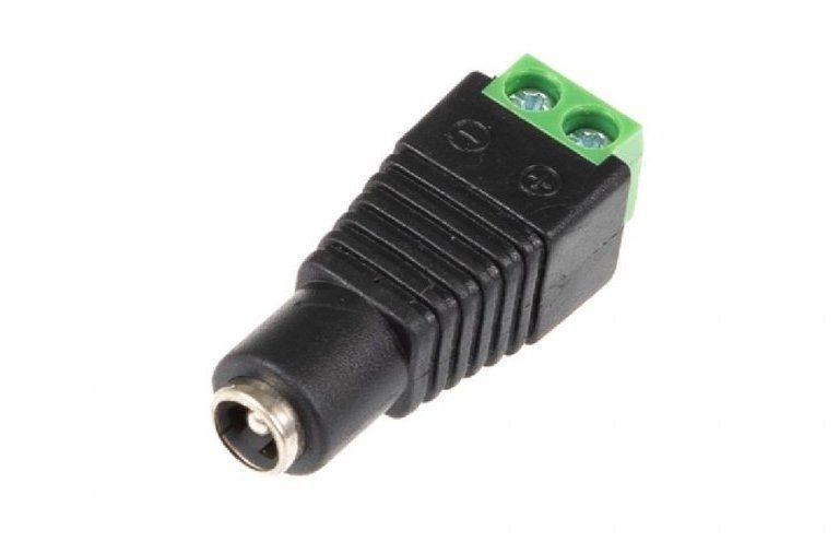 Fotografia produktu: DCSV21FEM DC napájacia zásuvka 2.1mm so svorkovnicou - female