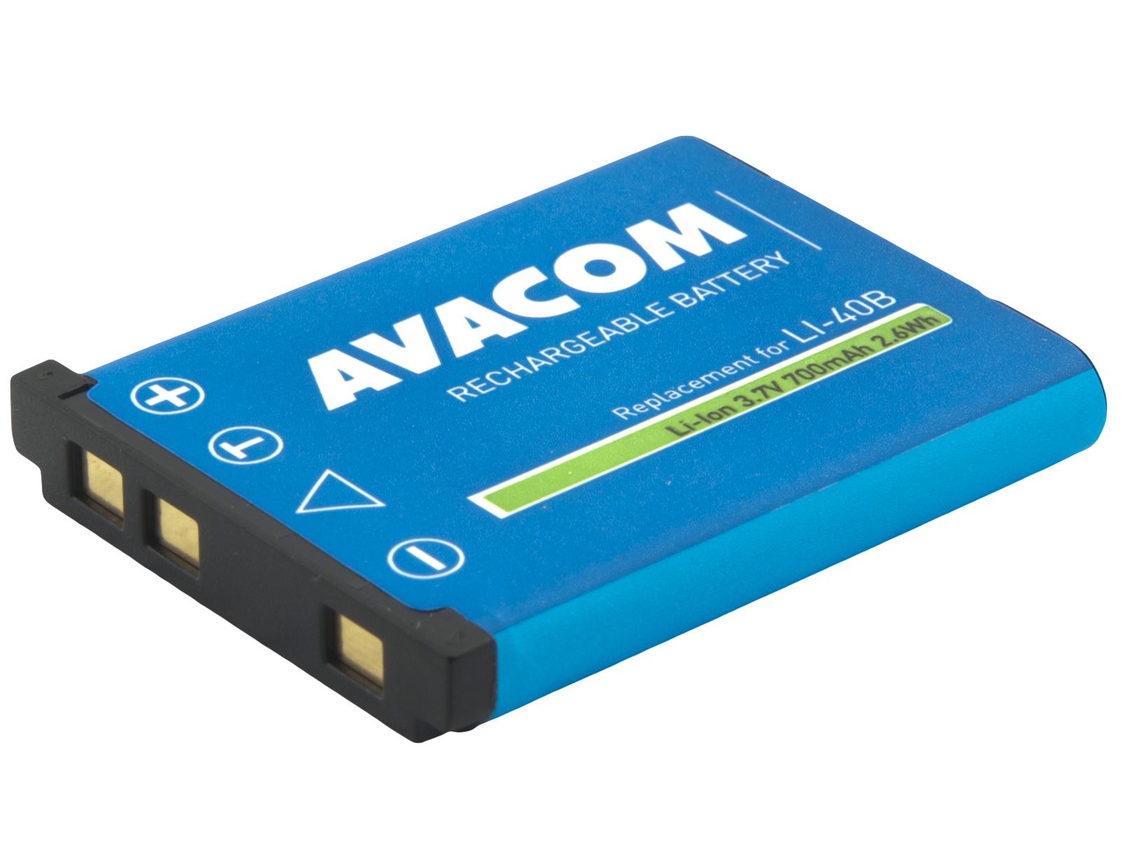 Fotografia produktu: Batéria AVACOM Olympus Li-40B, Li-42B, Fujifilm NP-45, Nikon EN-EL10 Li-Ion 3.6V 700mAh 2.6Wh