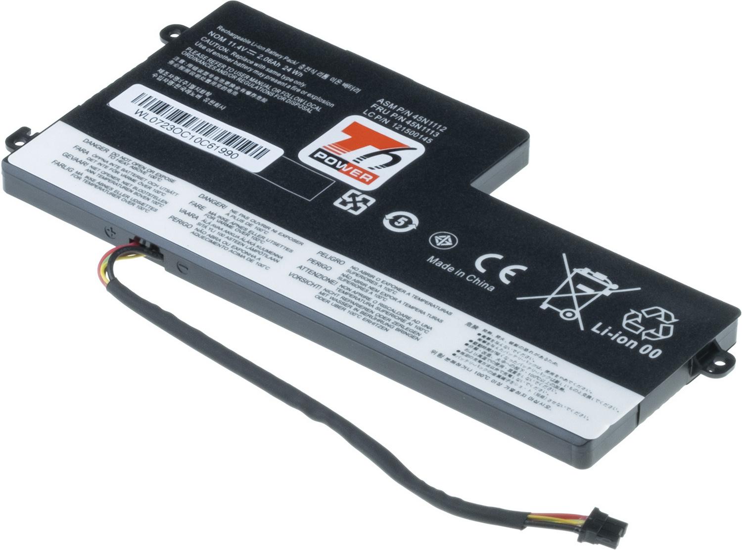 Fotografia produktu: Batéria T6 Power Lenovo ThinkPad T440, T440, T450, T450, internal, 2060mAh, 24Wh, 3cell, Li-poly