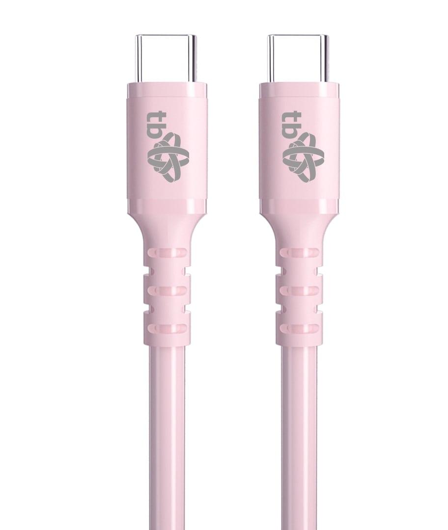 Fotografia produktu: TB USB C - USB C 60W Jelly kábel 1m ružový