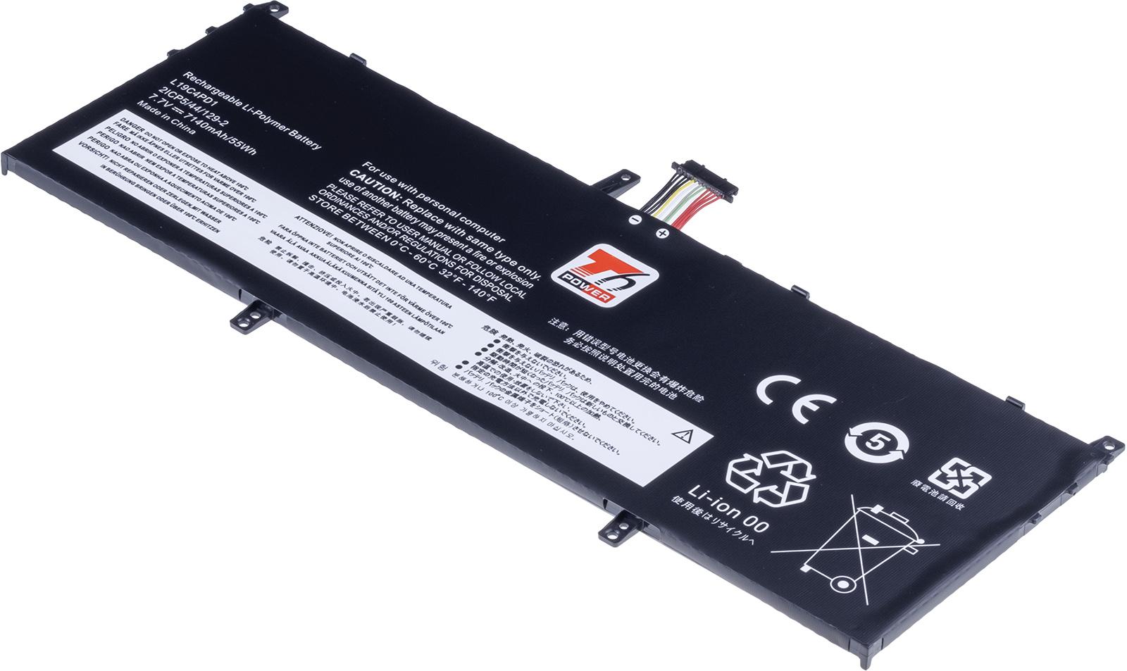 Fotografia produktu: Batéria T6 Power pre Lenovo Yoga C640-13IML, 7820mAh, 60Wh, 4cell, Li-poly