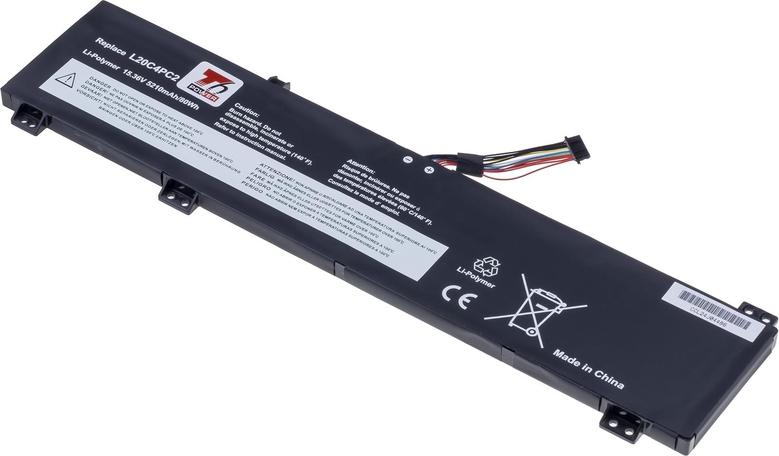 Fotografia produktu: Batéria T6 Power Lenovo Legion 5-17ACH6, 5-17ITH6, 5210mAh, 80Wh, 4cell, Li-poly