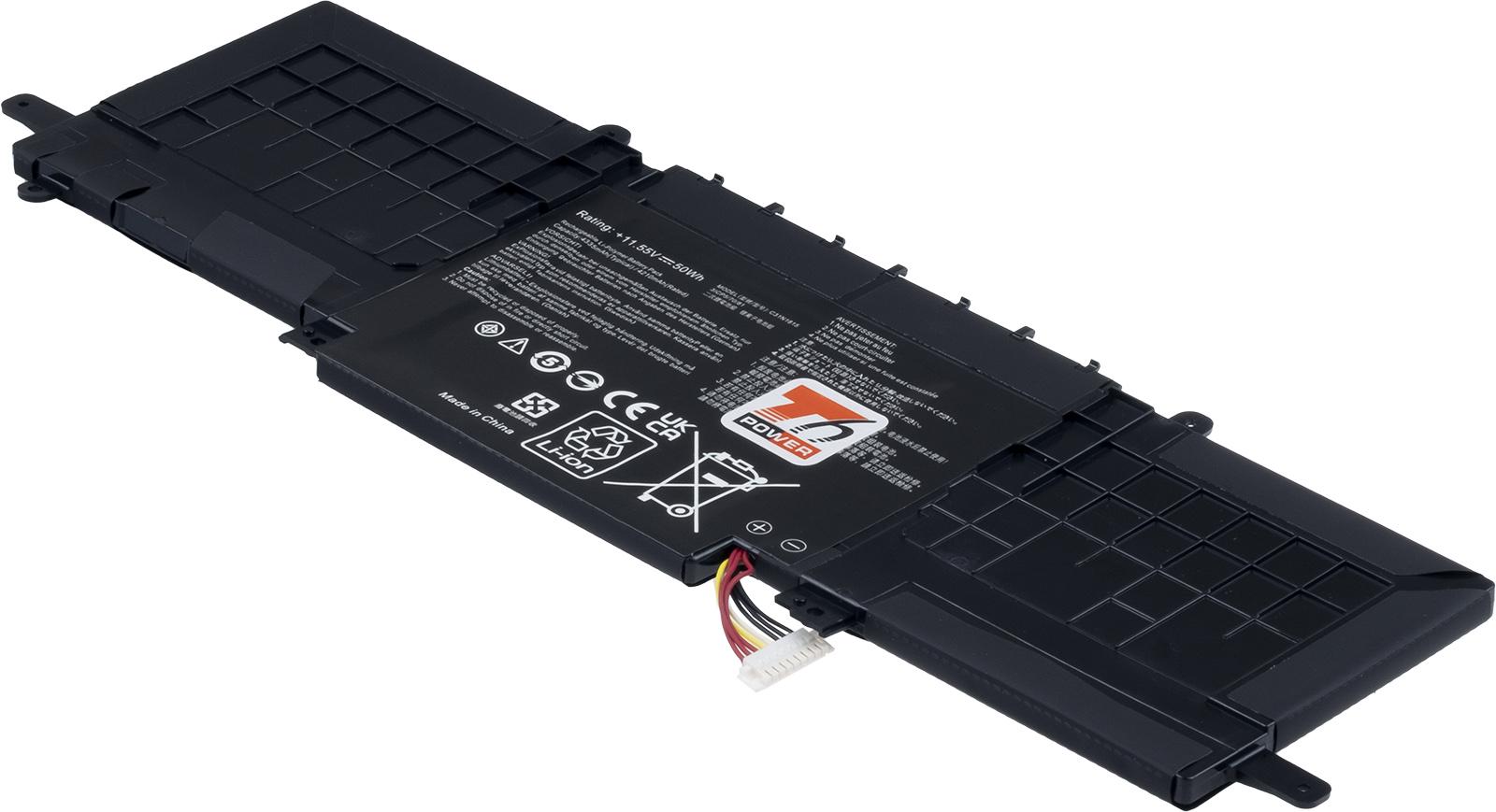 Fotografia produktu: Batéria T6 Power Asus ZenBook UX333F, UX333FN, 4335mAh, 50Wh, 3cell, Li-pol