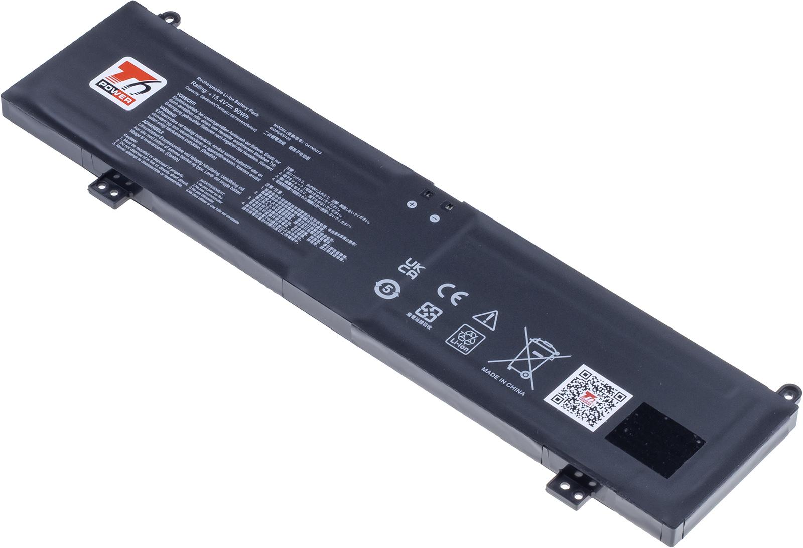 Fotografia produktu: Batéria T6 Power pre Asus ROG Strix G15 G513, G17 G713, TUF A15 FA507, 5845mAh, 90Wh, 4cell, Li-pol