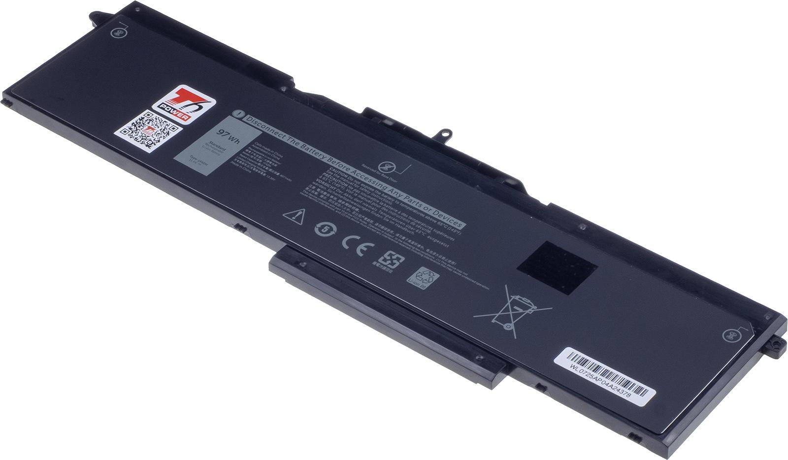 Fotografia produktu: Batéria T6 Power pre Dell Latitude 5501, 5511, Precision 3541, 3551, 8500mAh, 97Wh, 6cell, Li-poly