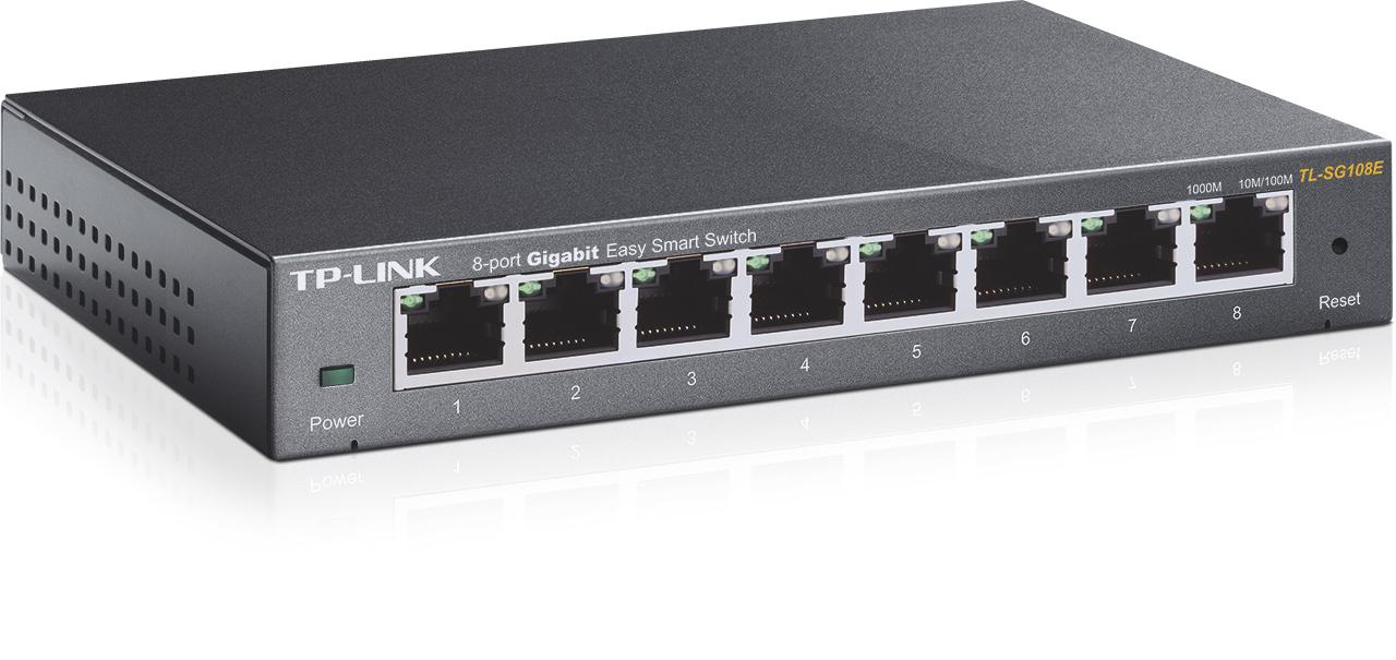 Fotografia produktu: TP-Link TL-SG108E 8x Gb Fanless Easy Smart Switch