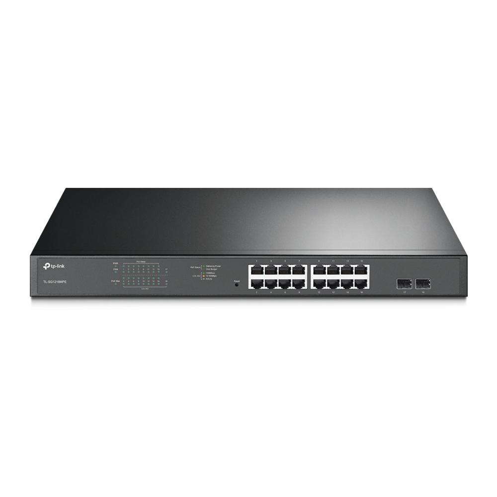 Fotografia produktu: TP-Link TL-SG1218MPE 16xGb 2xSFP smart switch 250W POE+