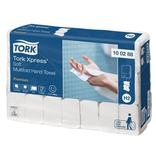 Značka TORK - Uteráky pap. ZZ 21,2x34cm Tork Xpress soft H2 biele 21x110ks=2310ks