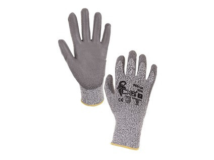 Protiporezové rukavice CITA, šedé, vel. 08
