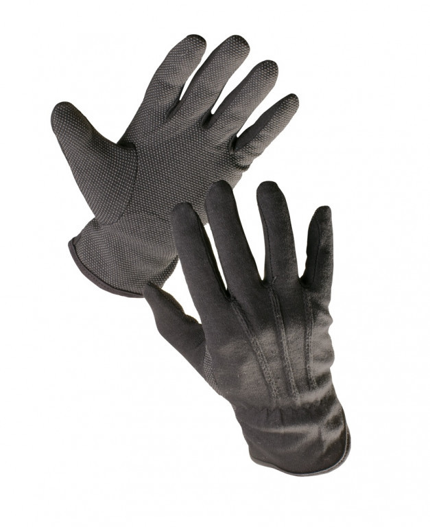 BUSTARD BLACK rukavice BA s PVC terčíkmi - 6